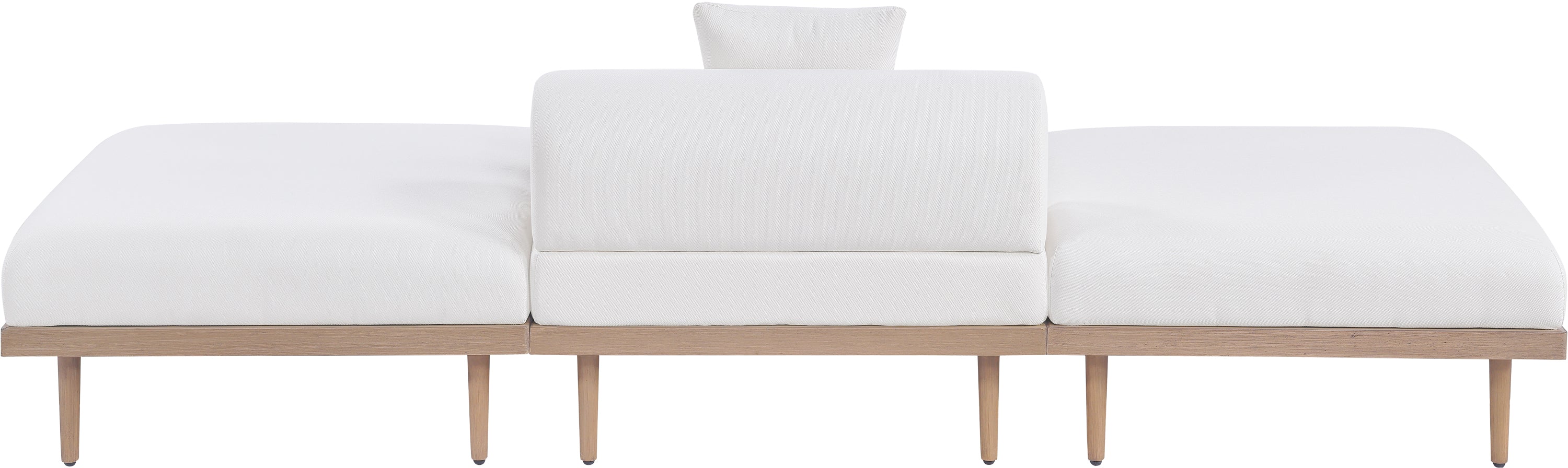 Chaise longue en tissu Orian Teddy
