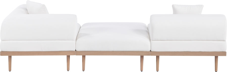 Chaise longue en tissu Orian Teddy
