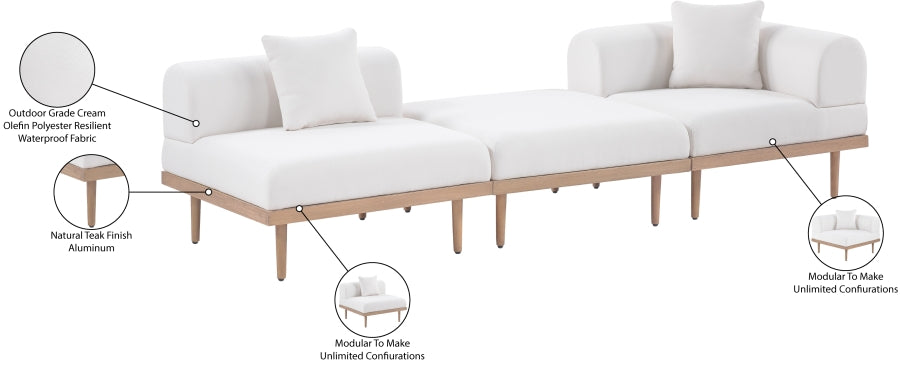 Chaise longue en tissu Orian Teddy