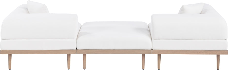 Chaise longue en tissu Orian Teddy
