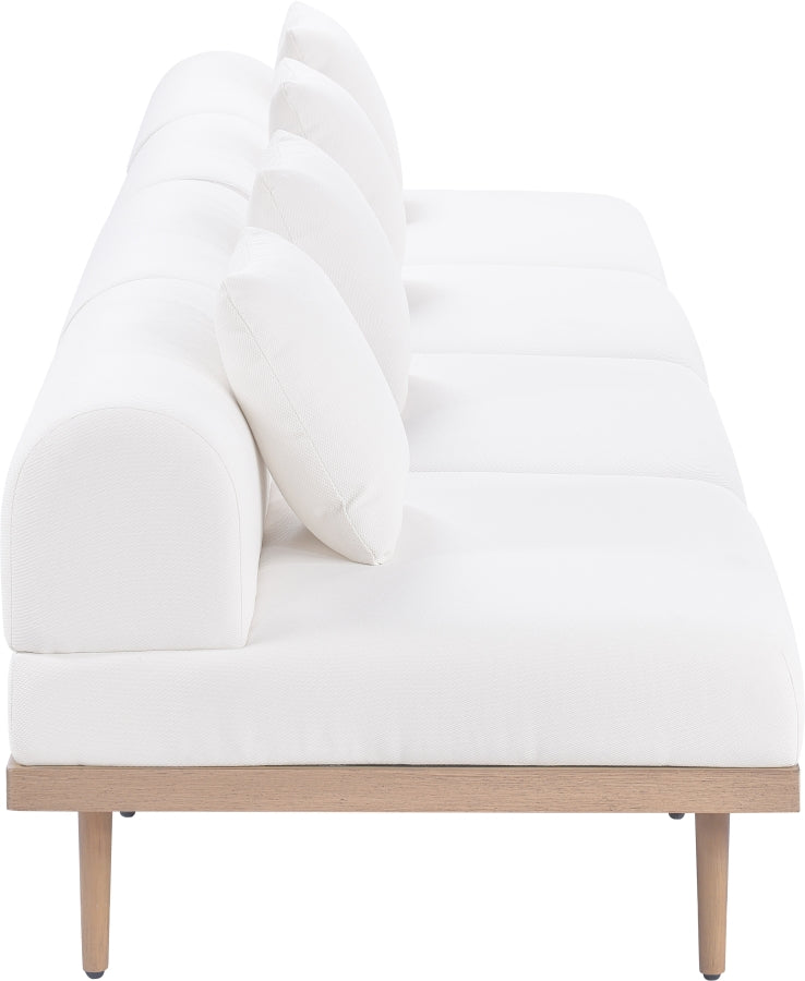 Chaise longue en tissu Orian Teddy