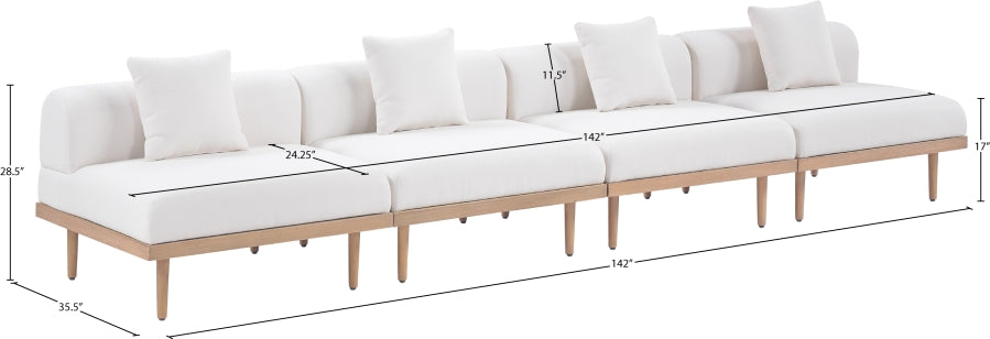 Chaise longue en tissu Orian Teddy