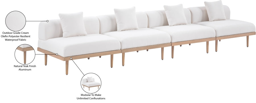 Chaise longue en tissu Orian Teddy