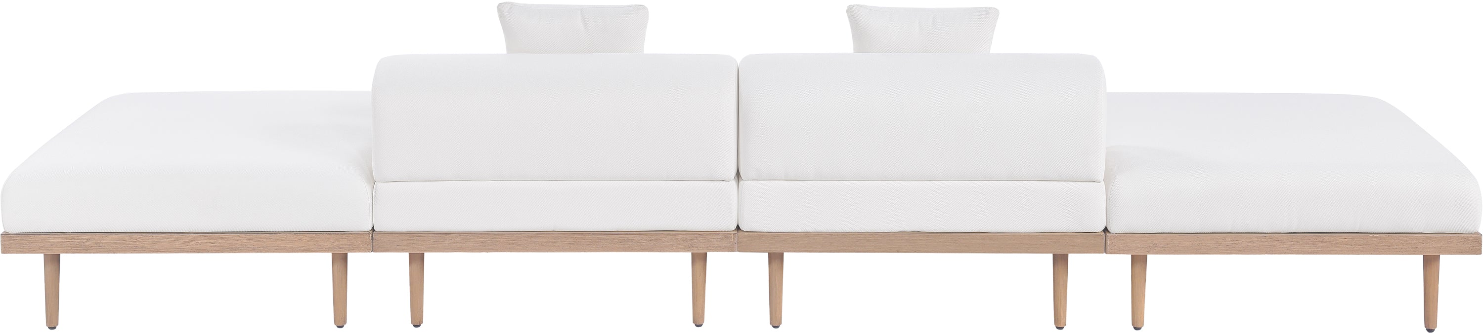 Chaise longue en tissu Orian Teddy