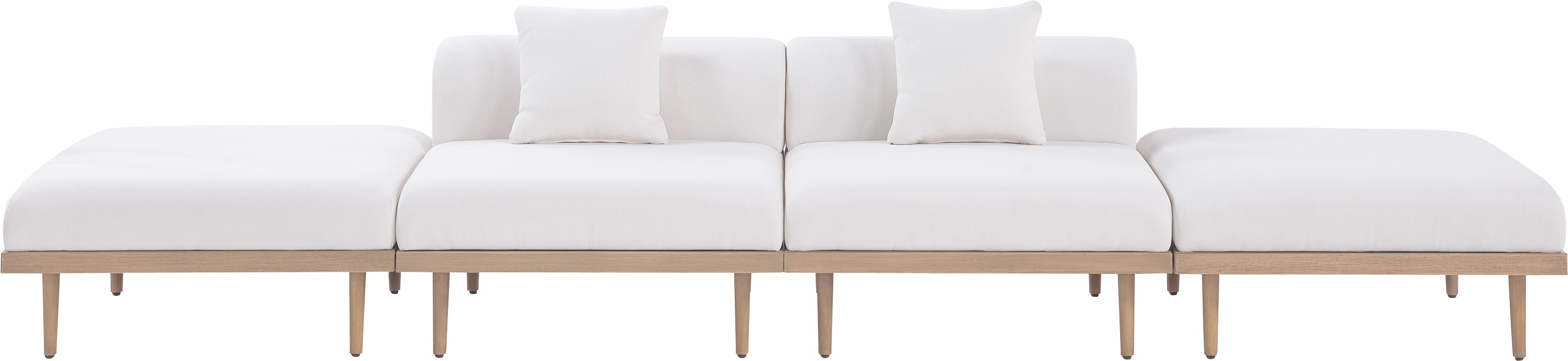 Chaise longue en tissu Orian Teddy