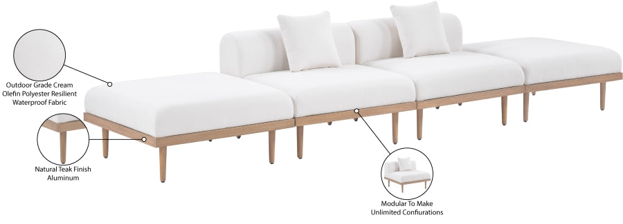 Chaise longue en tissu Orian Teddy