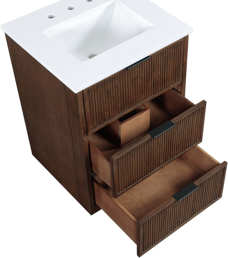 Meuble-lavabo mural pour salle de bain avec lavabo inclus