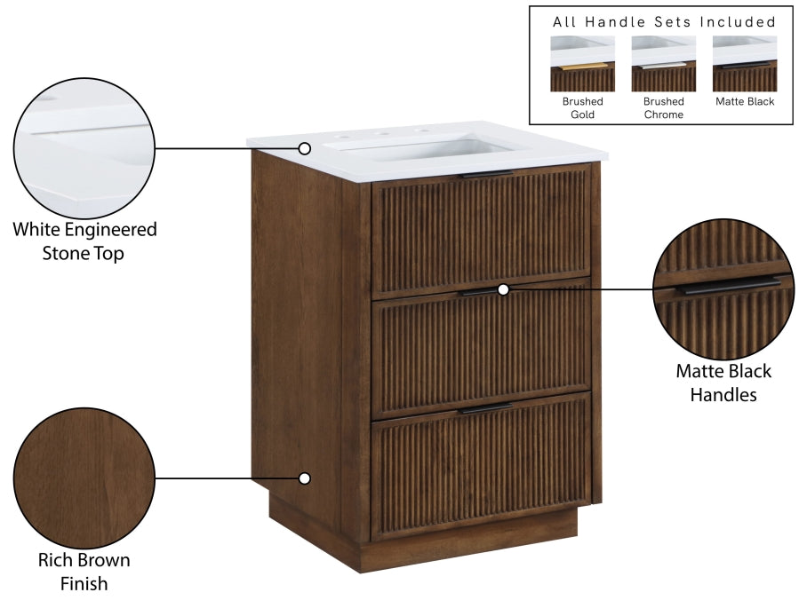 Meuble-lavabo mural pour salle de bain avec lavabo inclus