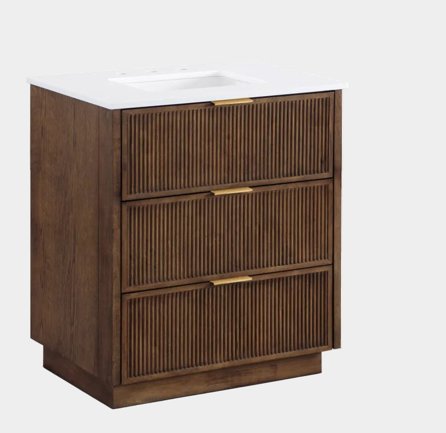 Meuble-lavabo mural pour salle de bain avec lavabo inclus