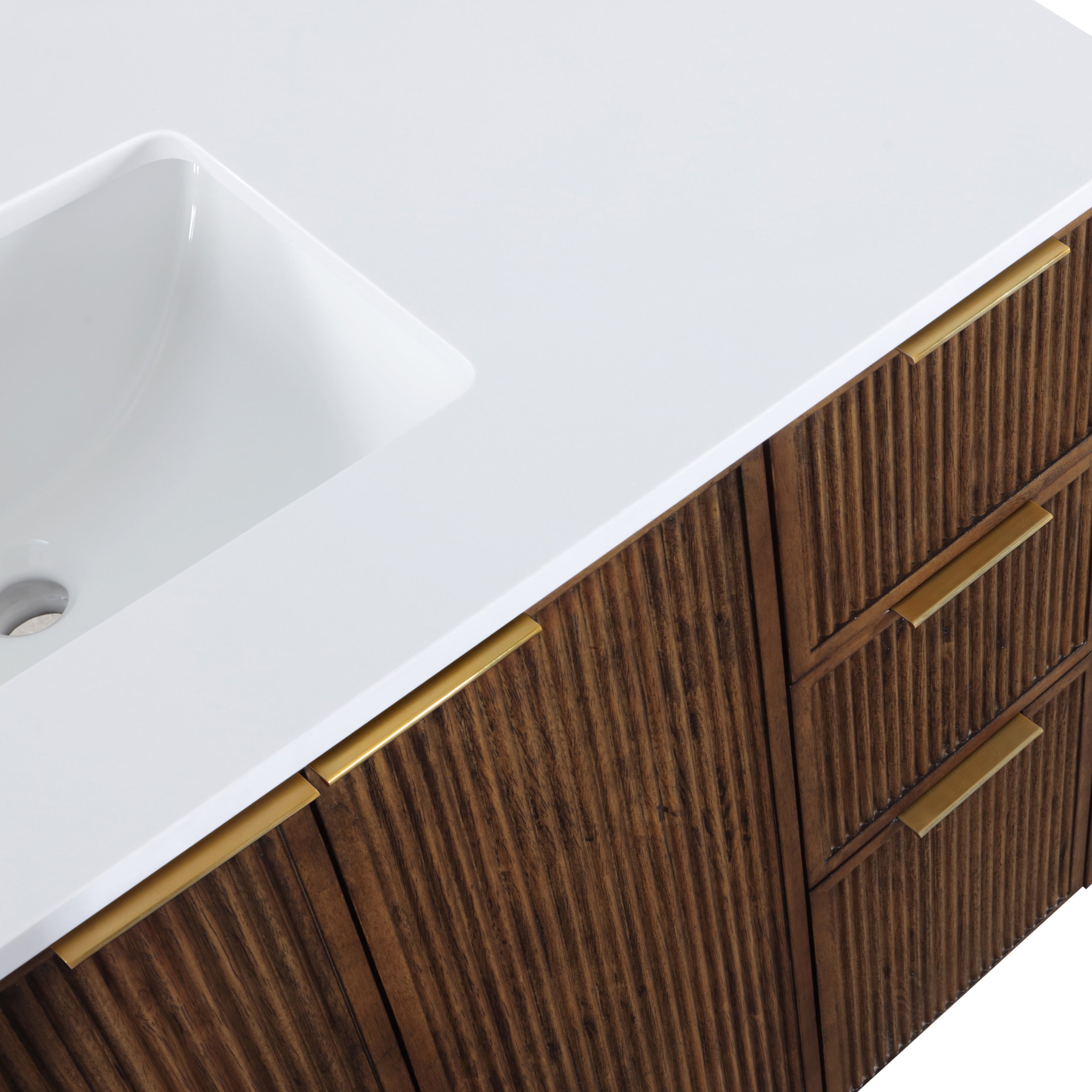 Meuble-lavabo mural pour salle de bain avec lavabo inclus
