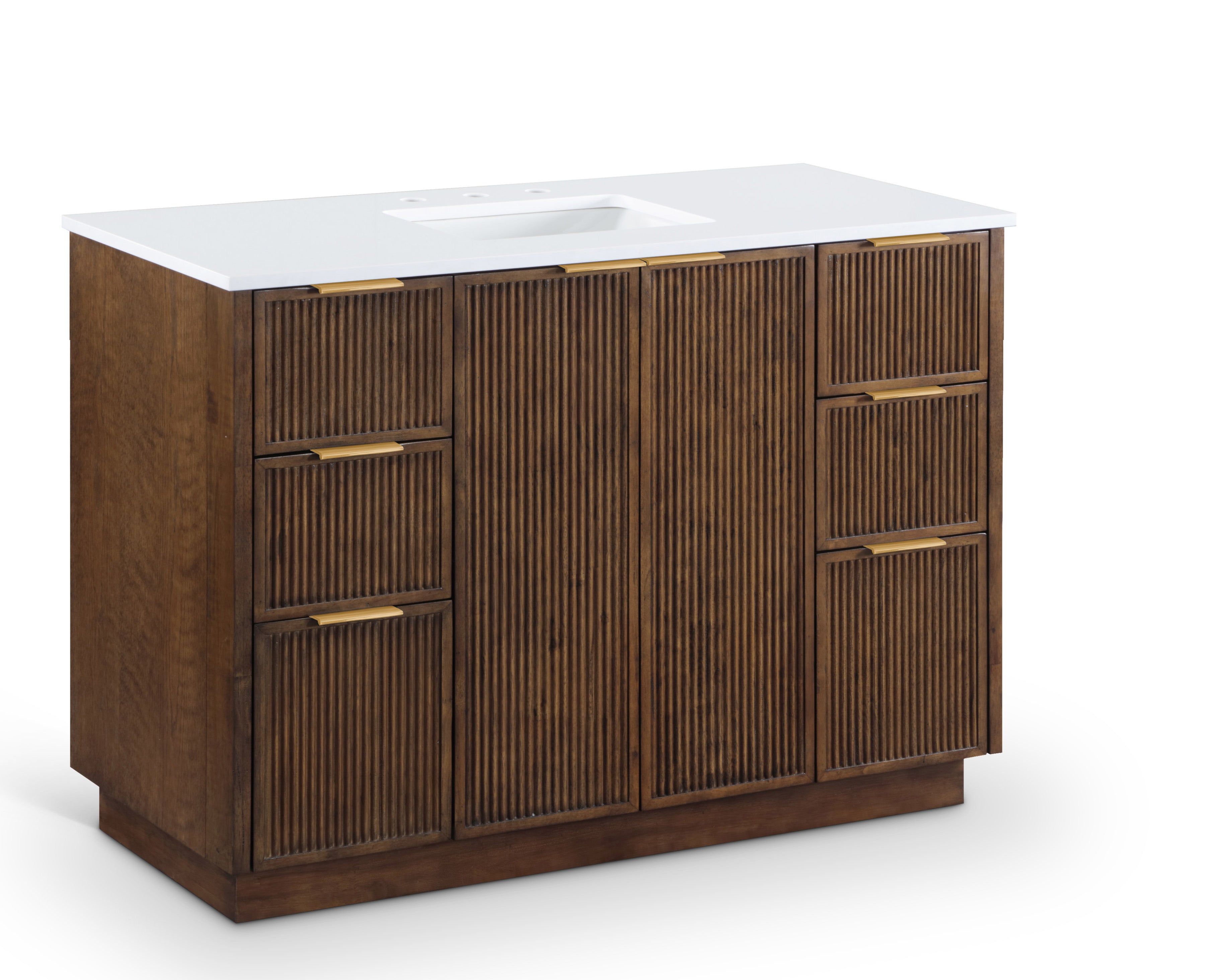 Meuble-lavabo mural pour salle de bain avec lavabo inclus