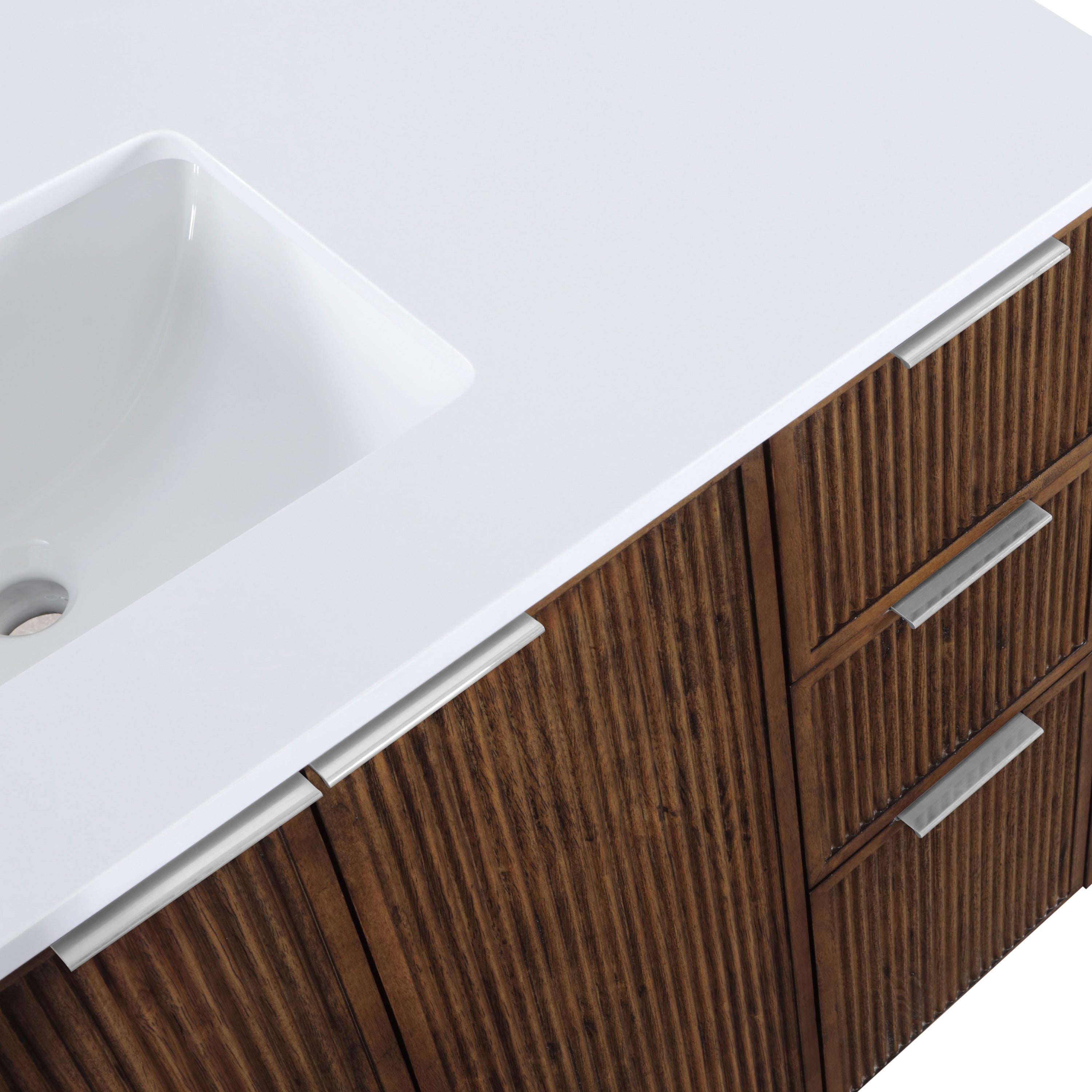 Meuble-lavabo mural pour salle de bain avec lavabo inclus