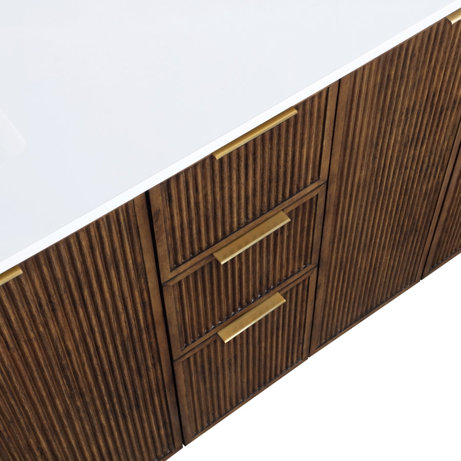Meuble-lavabo mural pour salle de bain avec lavabo inclus