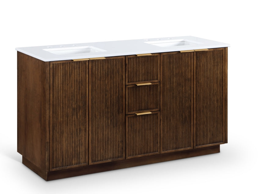 Meuble-lavabo mural pour salle de bain avec lavabo inclus