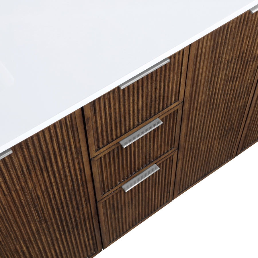 Meuble-lavabo mural pour salle de bain avec lavabo inclus