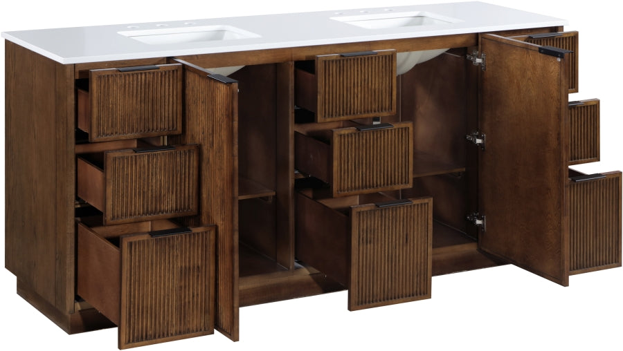 Meuble-lavabo mural pour salle de bain avec lavabo inclus