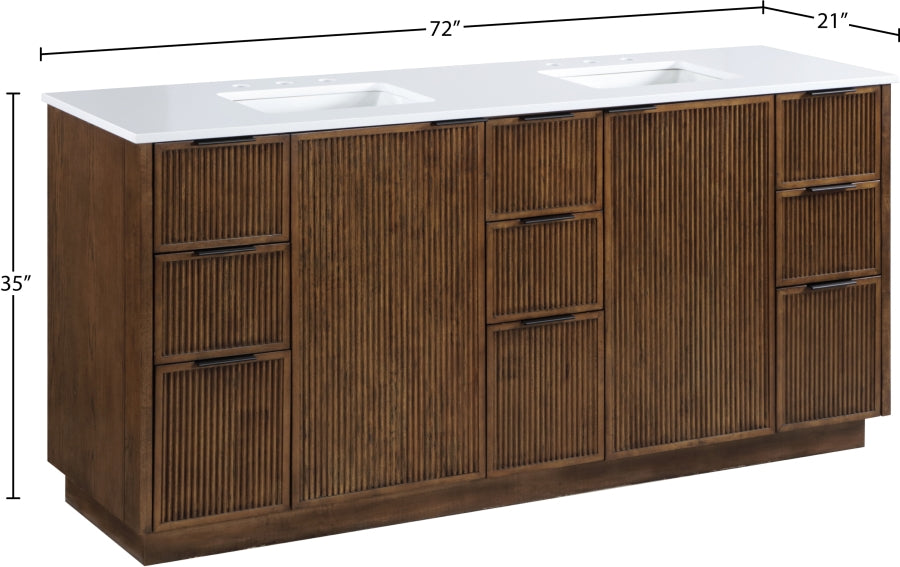 Meuble-lavabo mural pour salle de bain avec lavabo inclus
