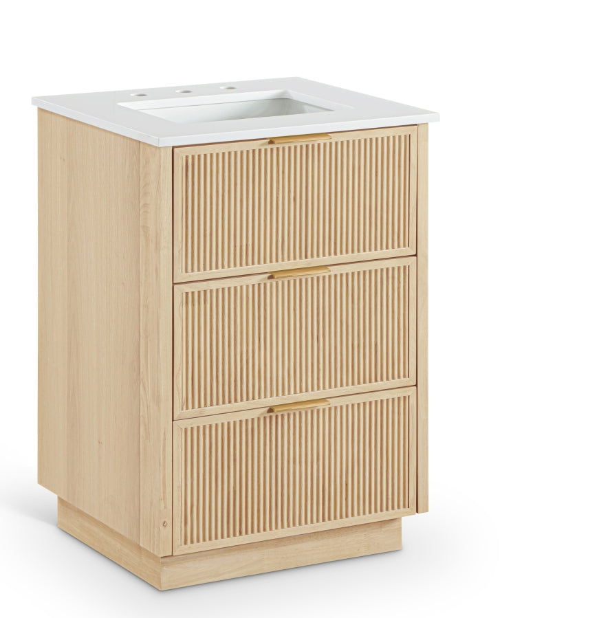 Meuble-lavabo mural pour salle de bain avec lavabo inclus
