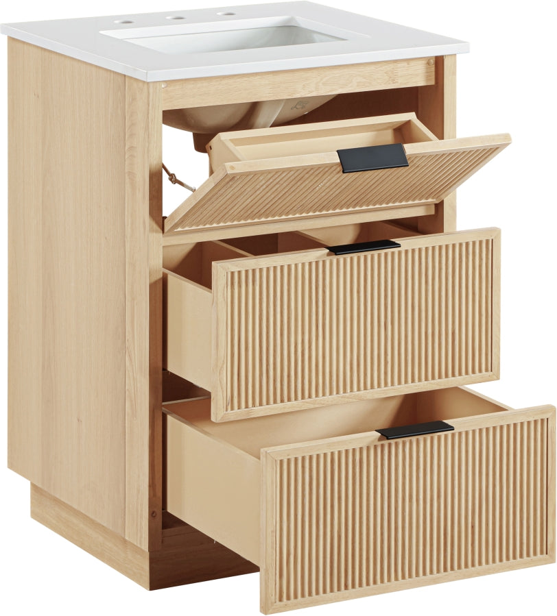 Meuble-lavabo mural pour salle de bain avec lavabo inclus