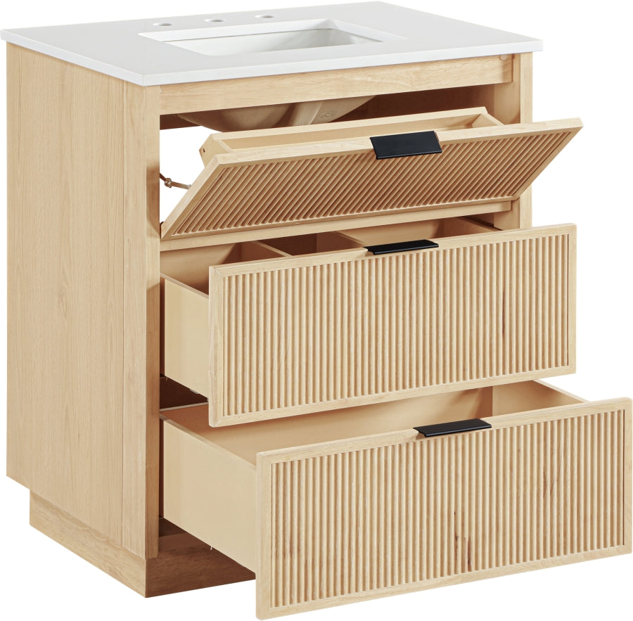 Meuble-lavabo mural pour salle de bain avec lavabo inclus