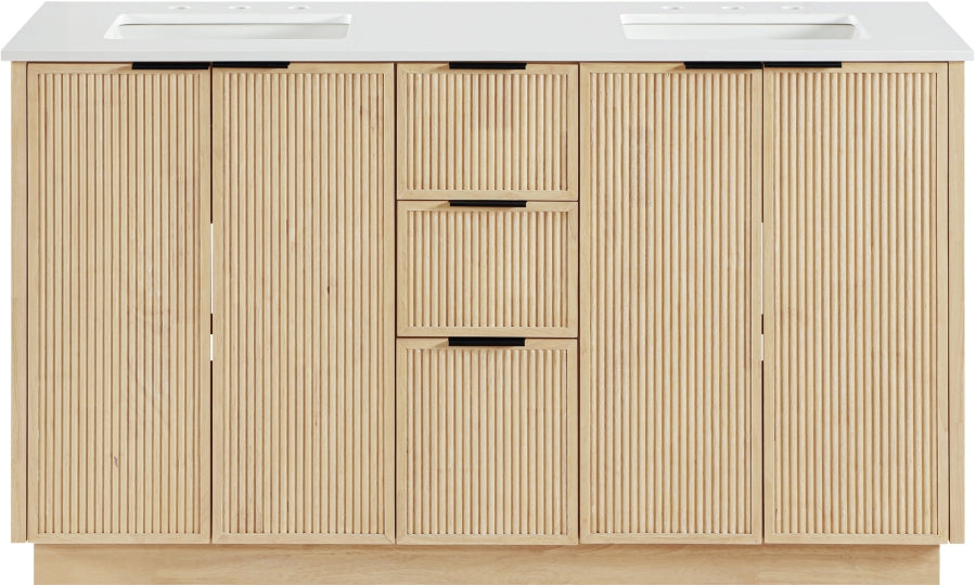 Meuble-lavabo mural pour salle de bain avec lavabo inclus