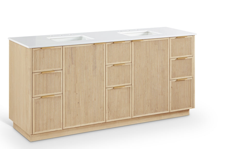 Meuble-lavabo mural pour salle de bain avec lavabo inclus