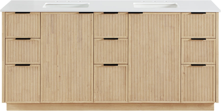 Meuble-lavabo mural pour salle de bain avec lavabo inclus