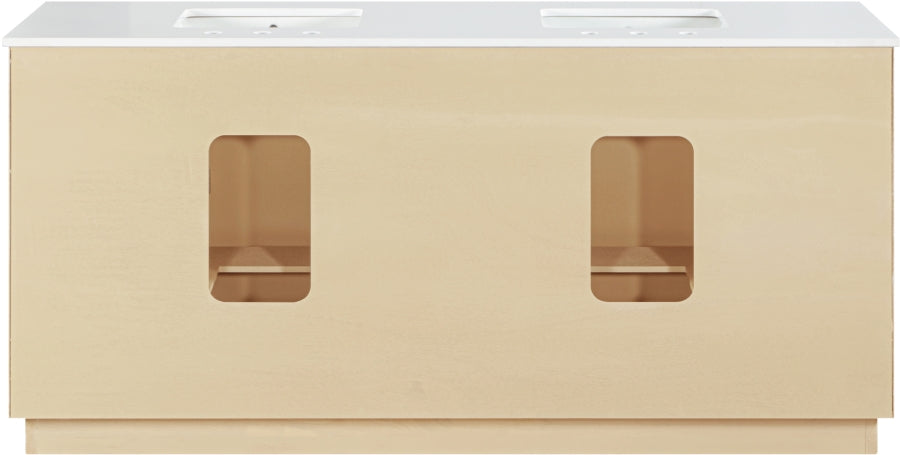 Meuble-lavabo mural pour salle de bain avec lavabo inclus