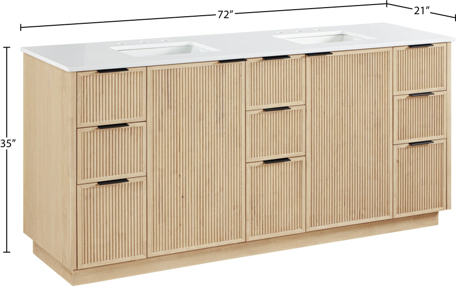 Meuble-lavabo mural pour salle de bain avec lavabo inclus