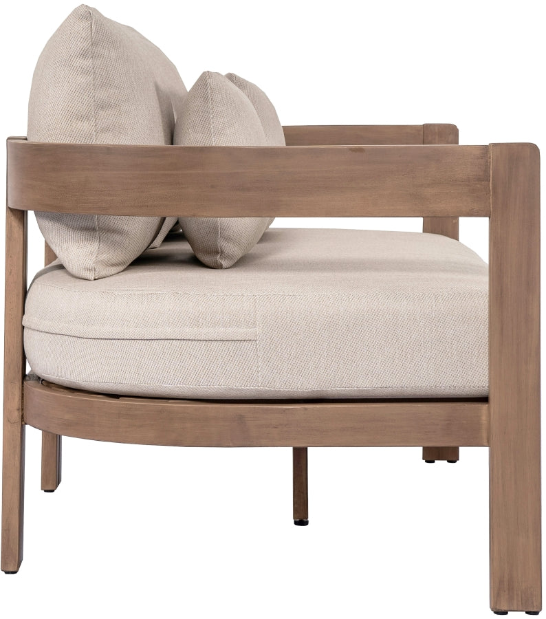 Chaise longue en tissu Orian Teddy