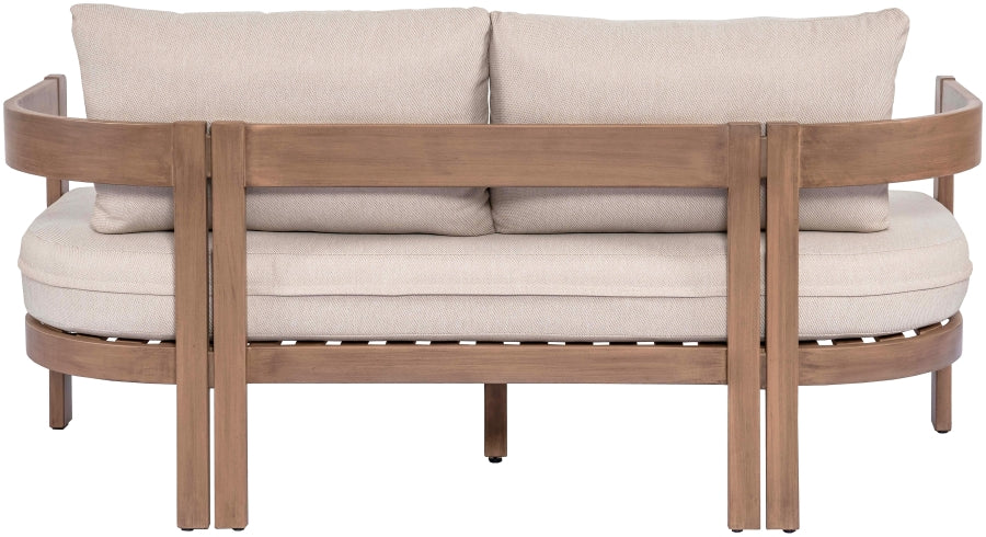 Chaise longue en tissu Orian Teddy