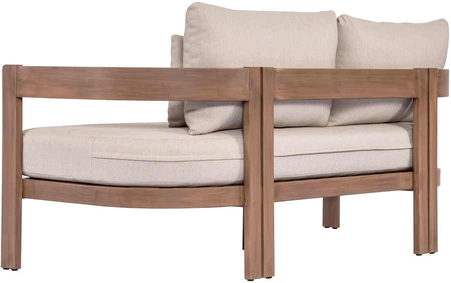 Chaise longue en tissu Orian Teddy