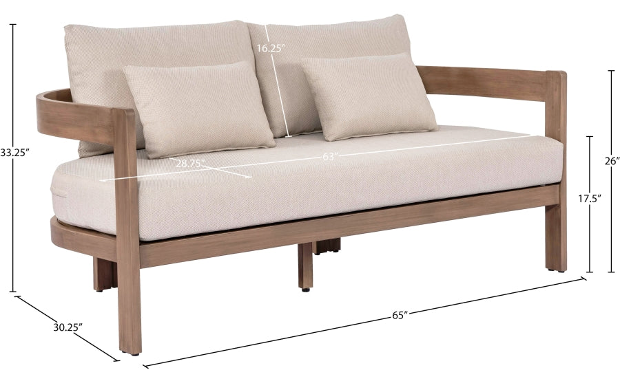Chaise longue en tissu Orian Teddy