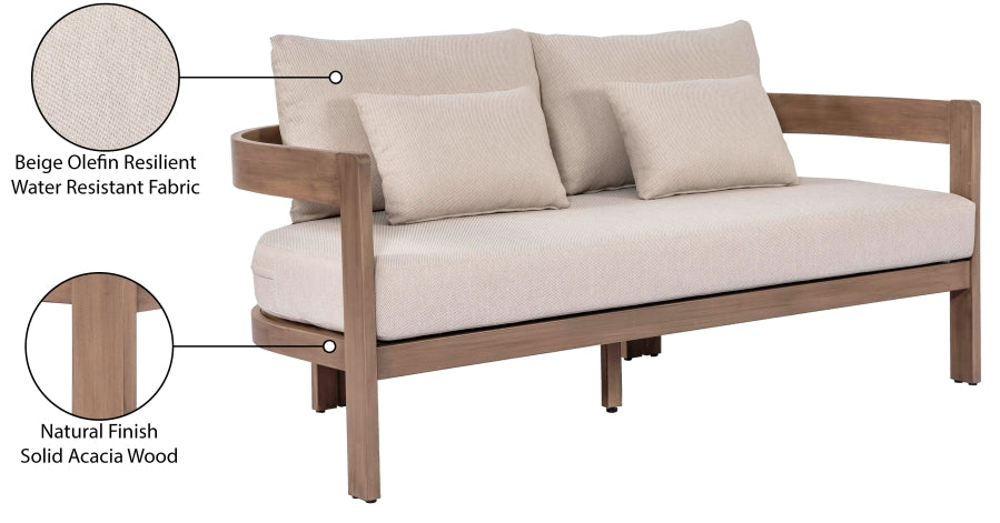 Chaise longue en tissu Orian Teddy