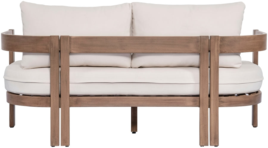 Chaise longue en tissu Orian Teddy