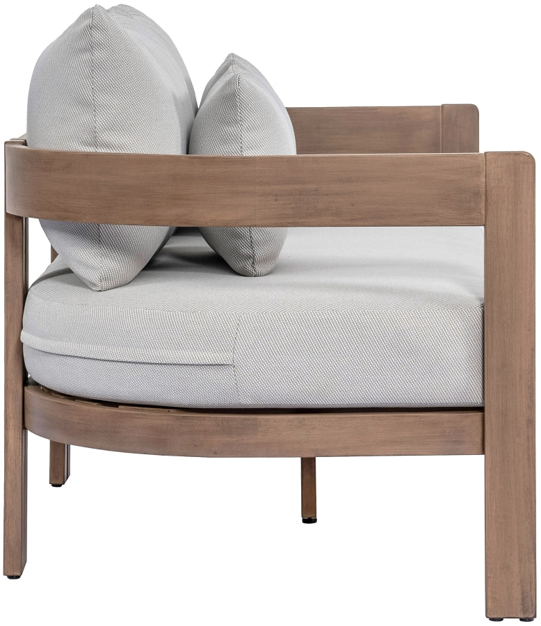 Chaise longue en tissu Orian Teddy