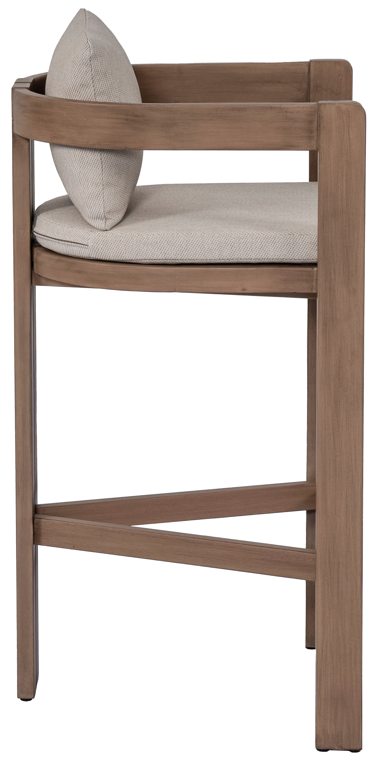 Newport Water Resistant Fabric Upholstered Outdoor Patio Bar Stool