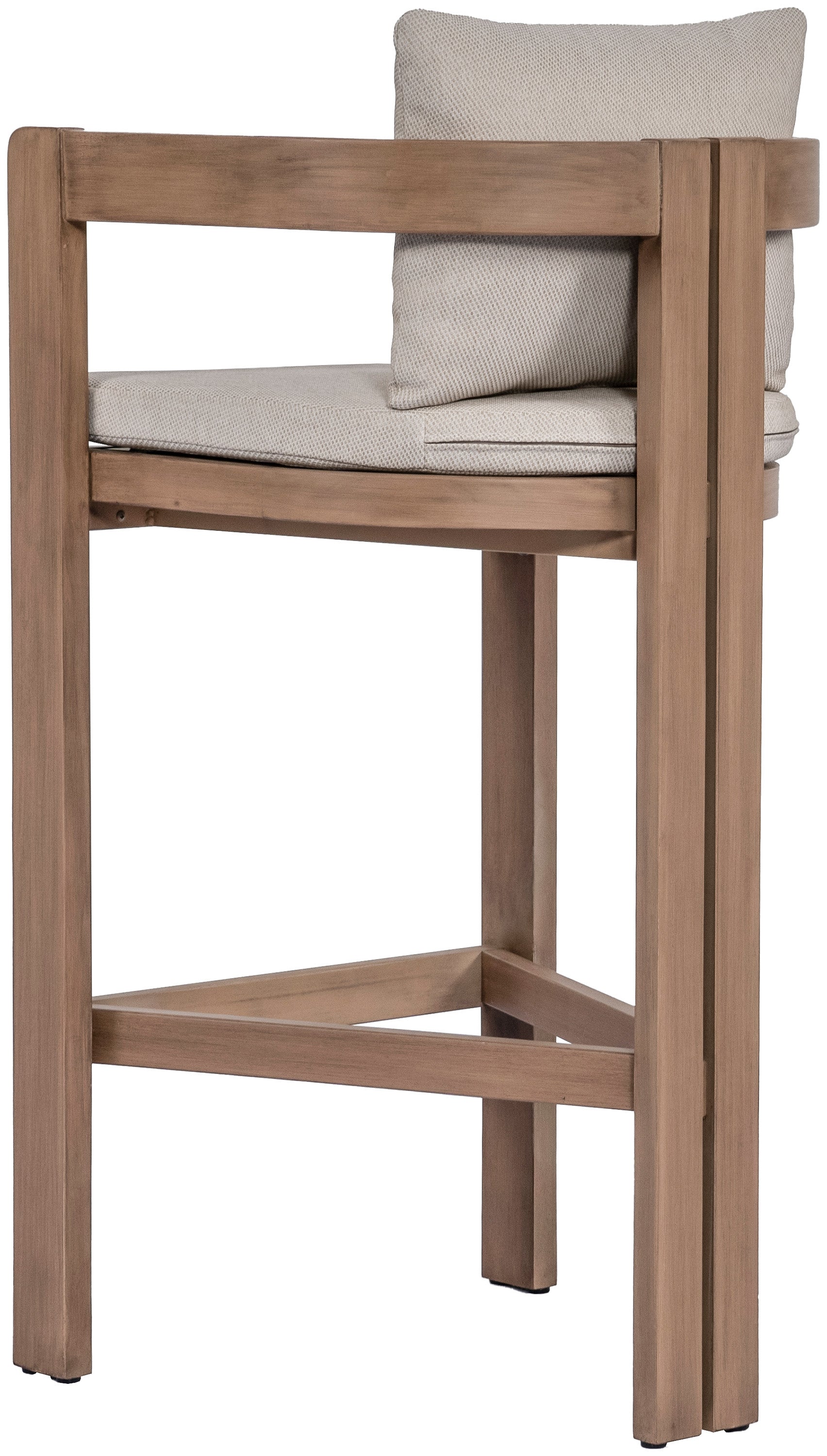 Newport Water Resistant Fabric Upholstered Outdoor Patio Bar Stool