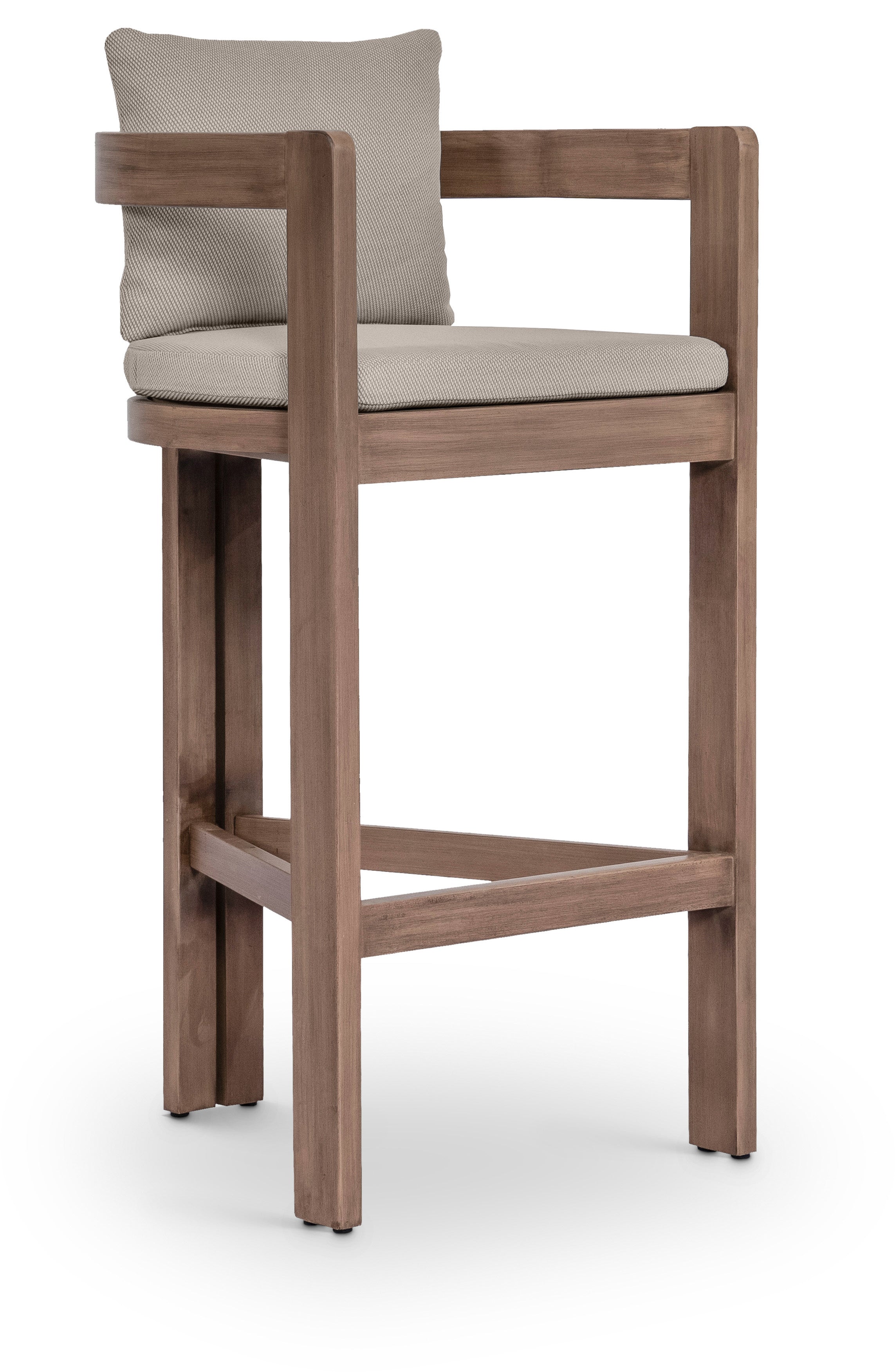 Newport Water Resistant Fabric Upholstered Outdoor Patio Bar Stool