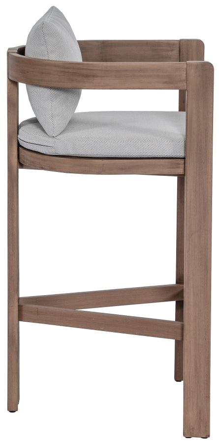 Newport Water Resistant Fabric Upholstered Outdoor Patio Bar Stool
