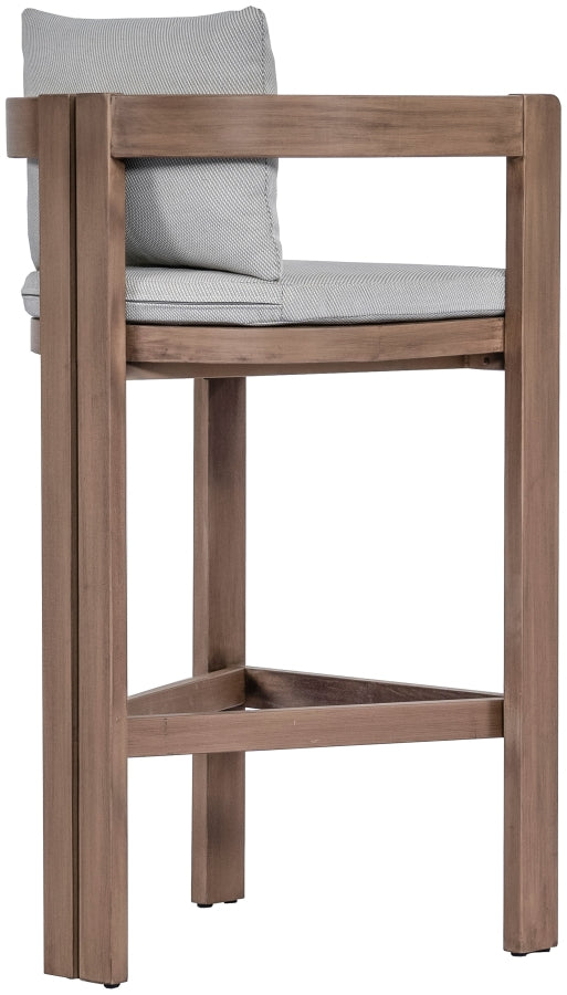 Newport Water Resistant Fabric Upholstered Outdoor Patio Bar Stool