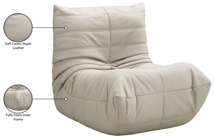 Fauteuil d'appoint rembourré en chenille Vivi