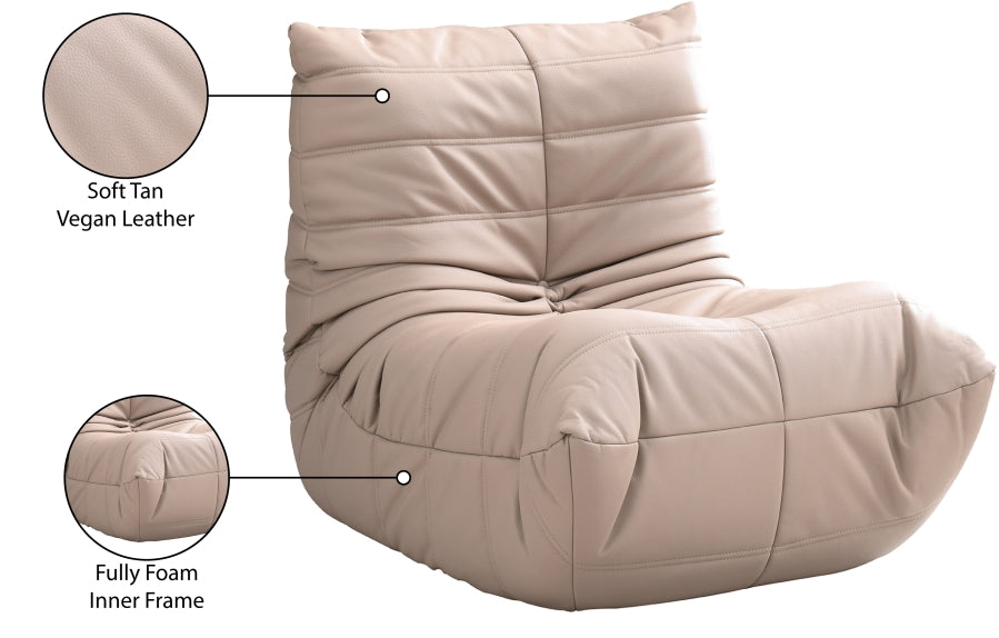 Fauteuil d'appoint rembourré en chenille Vivi