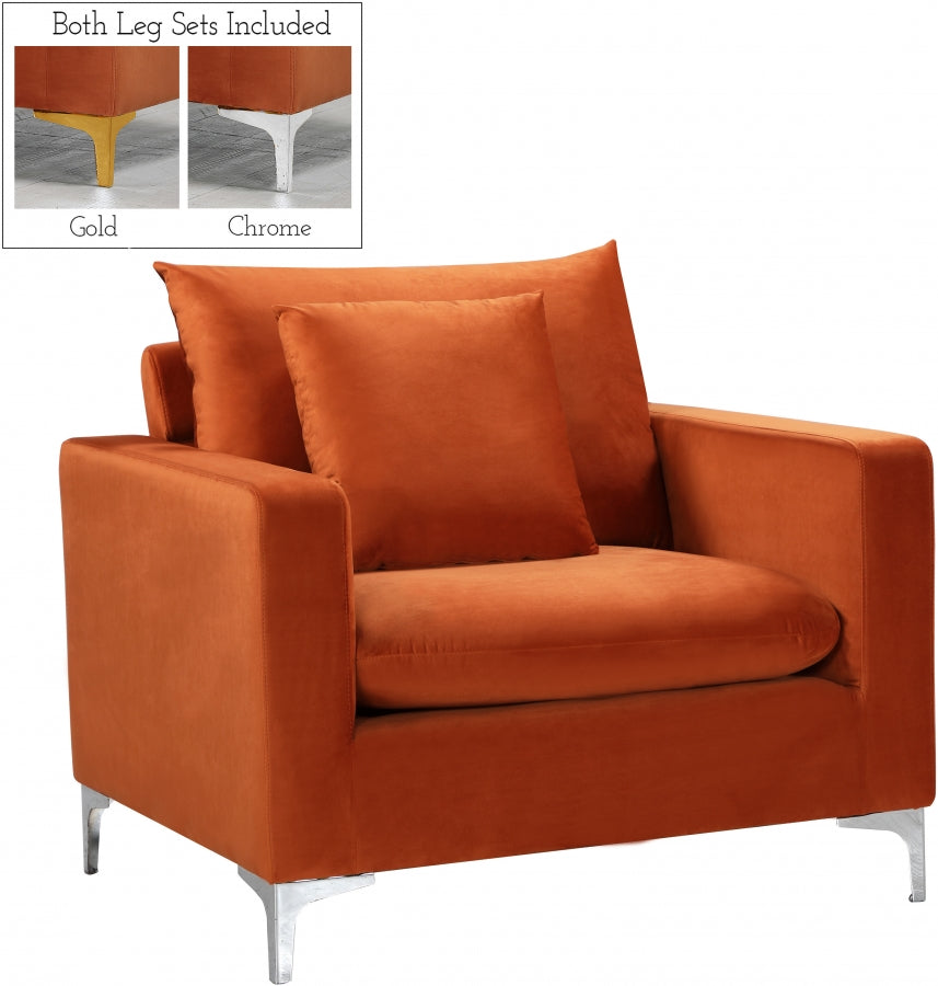 Fauteuil d'appoint rembourré en chenille Vivi