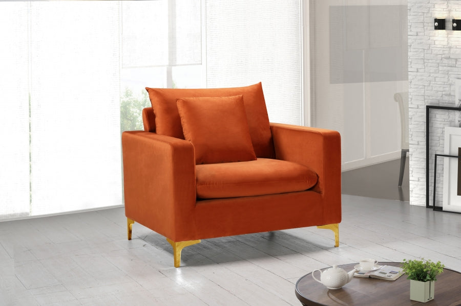 Fauteuil d'appoint rembourré en chenille Vivi