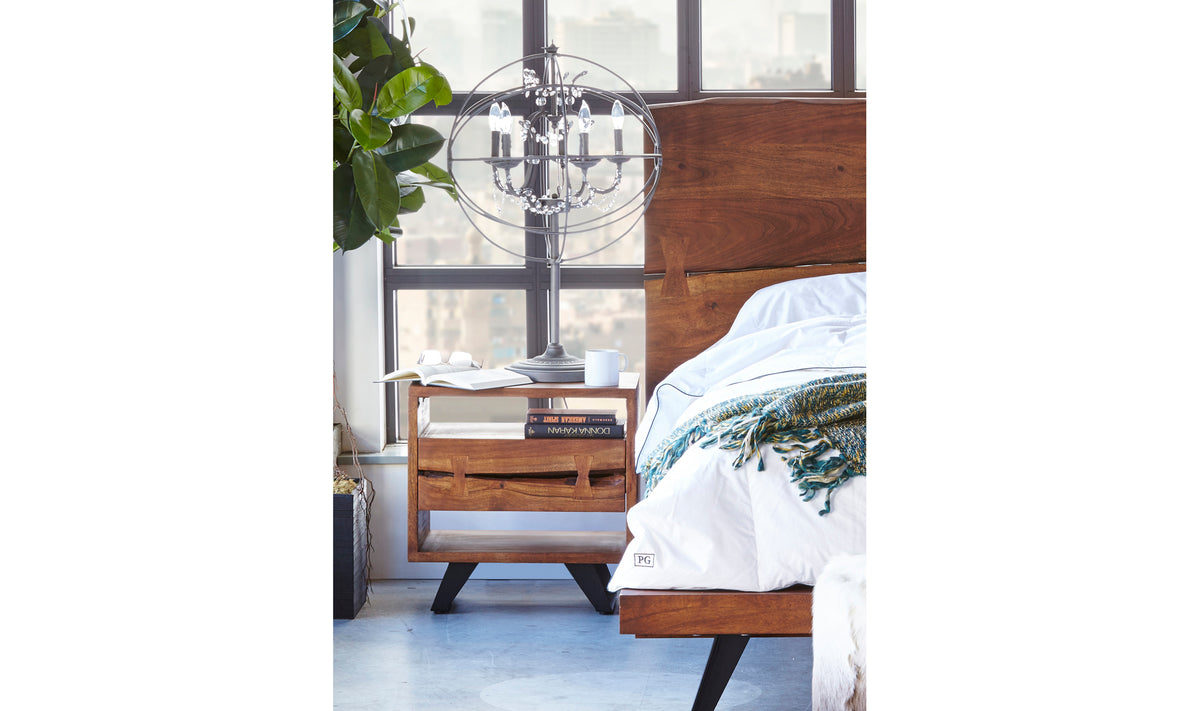 Madagascar Nightstand With Legs
