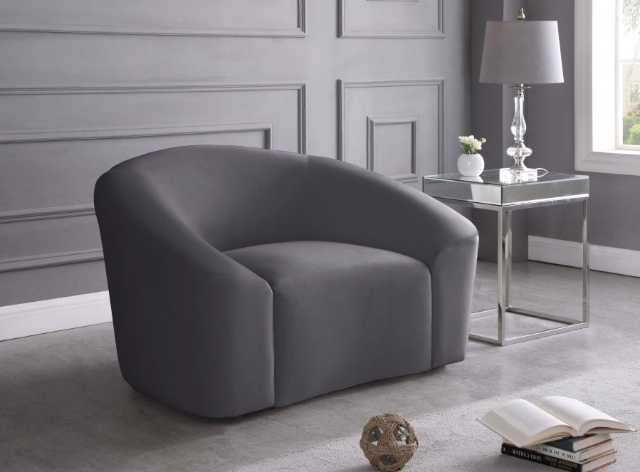 Fauteuil d'appoint rembourré en chenille Vivi
