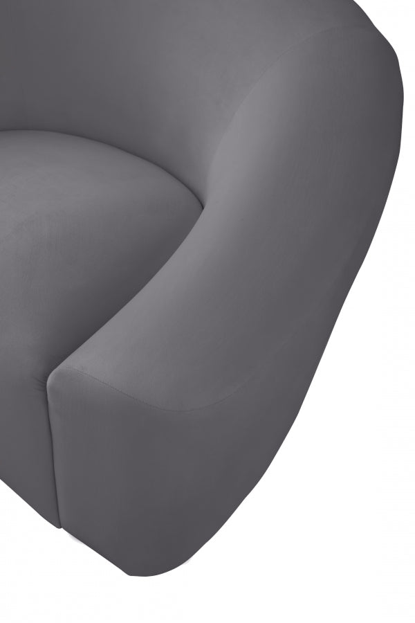 Fauteuil d'appoint rembourré en chenille Vivi