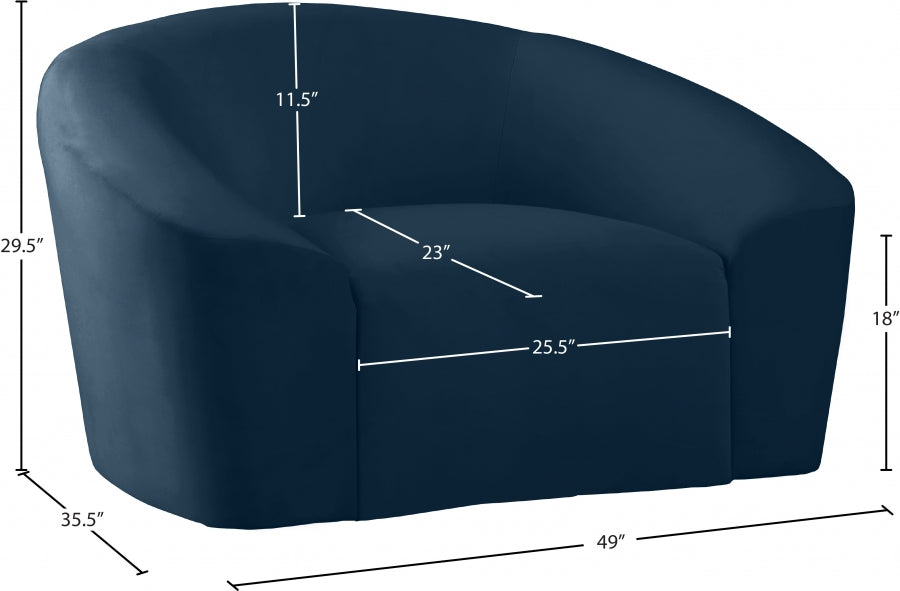 Fauteuil d'appoint rembourré en chenille Vivi