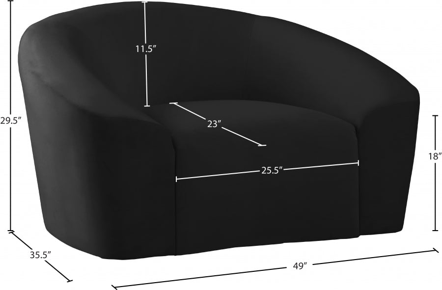 Fauteuil d'appoint rembourré en chenille Vivi